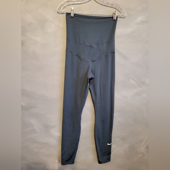 Nike Maternity Leggings Sz s Heather Blue Gray - Picture 1 of 9